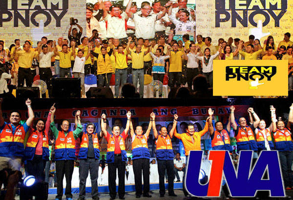 Team PNoy and UNA. Thanks to Philstar for photo.