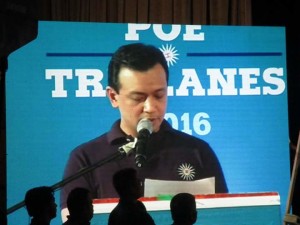 Trillanes announces his vice-presidential bid