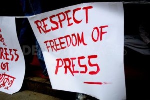 Respect freedom of the press