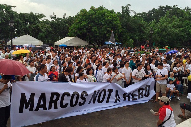 Ant-Marcos rally. Photo from ABS-CBN online.