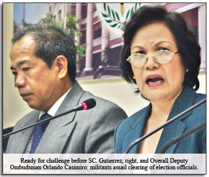 OMBUDSMAN Merceditas Gutierrez yesterday broke her silence on her office's 